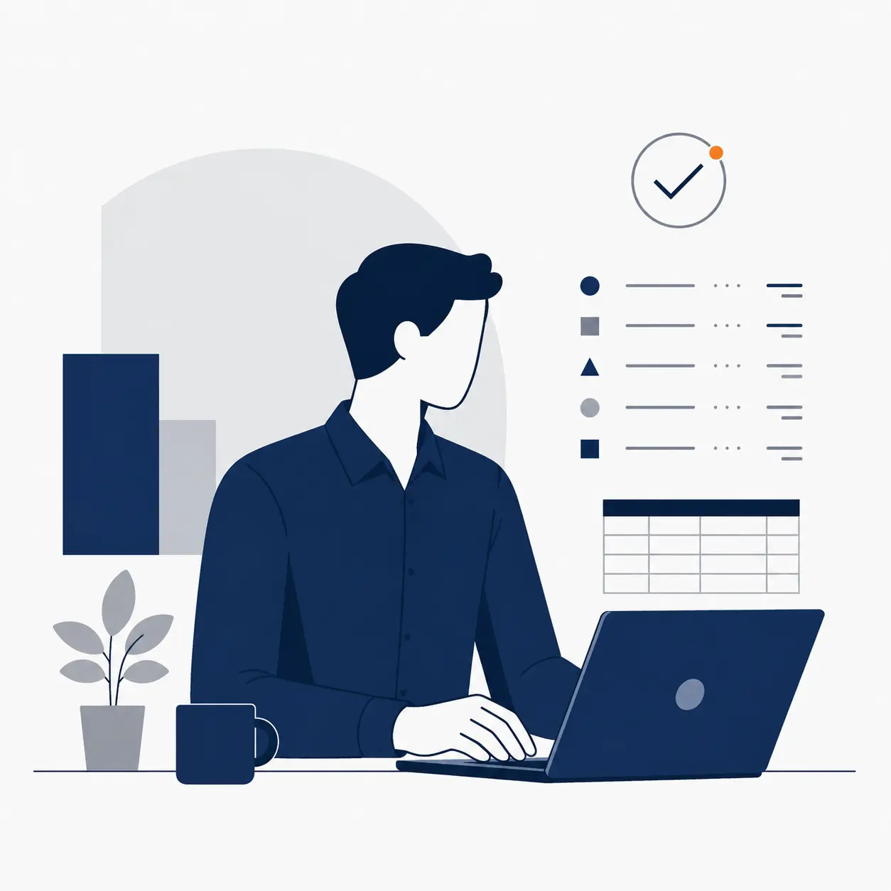 Ilustração de bookkeeper